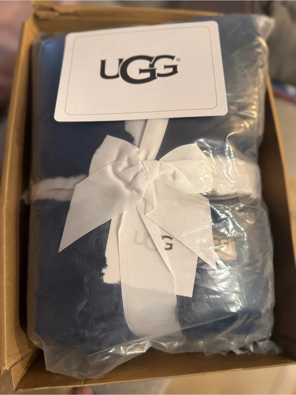UGG Euphoria Throw Blanket, Plush Faux Fur Blanket, 50